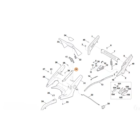 Stihl   Uchwyt 6375 703 6601